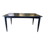Scandinavian dining table in blackened wood Napoleon III