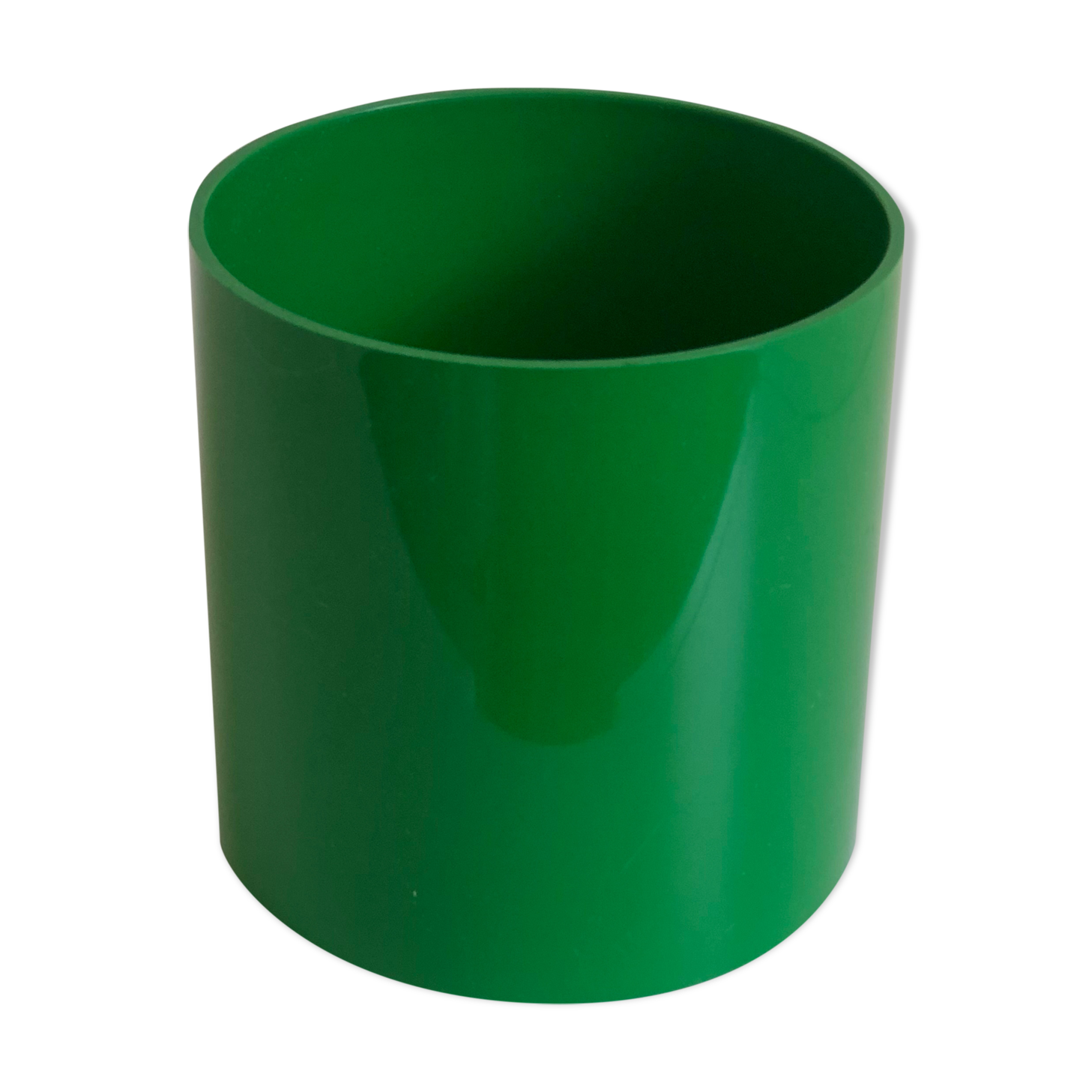 Anna Castelli Green ABS Plastic Vase edited by Kartell 1970