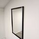 Vintage 1970s Wall Mirror with Black Wooden Frame