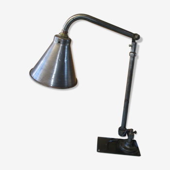 Lampe bureau ancienne acier