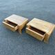 Pair of bedside tables vintage solid elm home revived bedside table