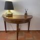 Table half-moon in solid walnut
