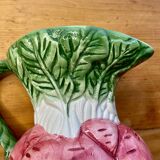 Pitcher barbotine-vegetable theme