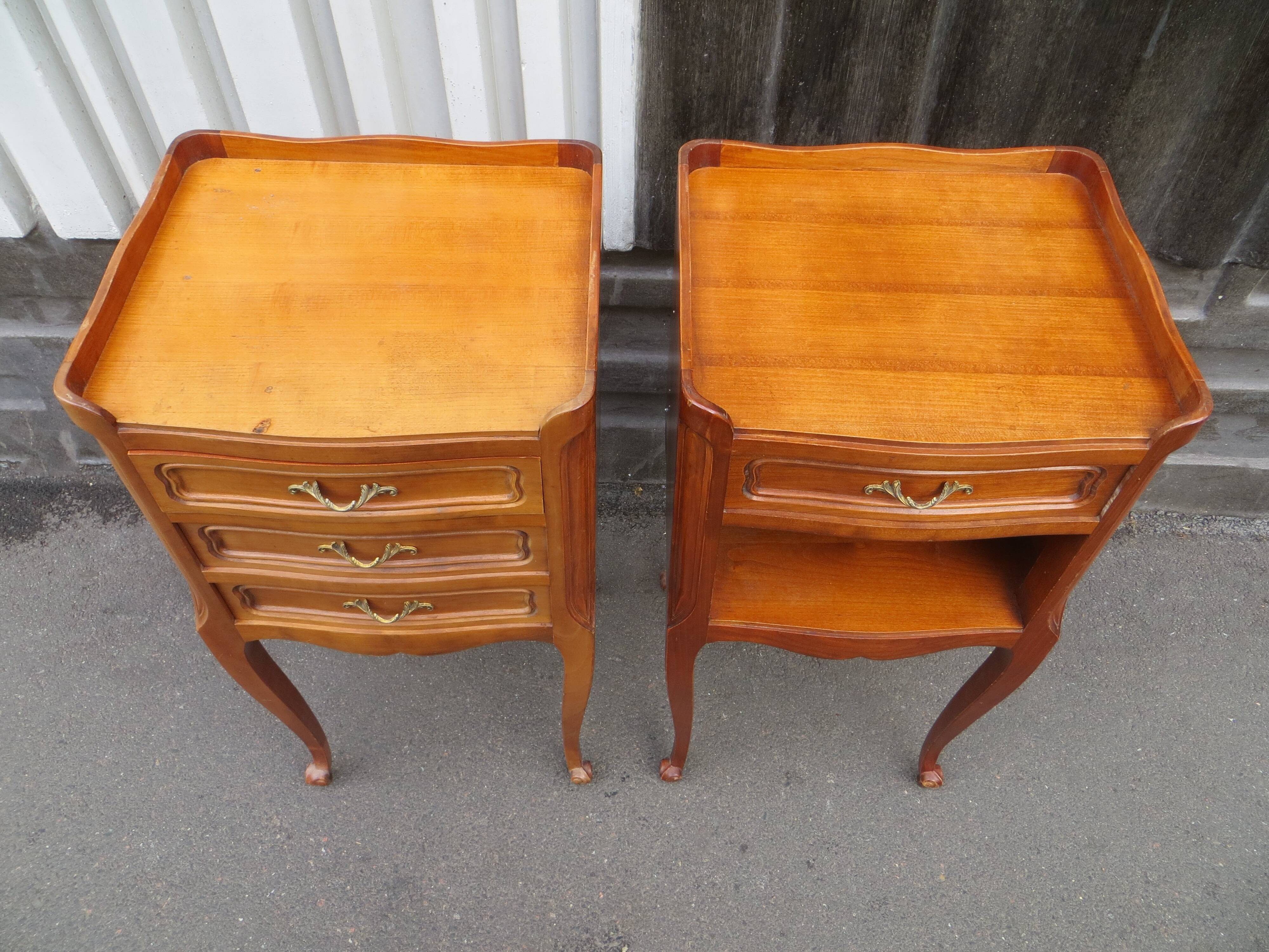 Pair of Louis XV style bedside tables
