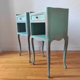 Pair of patinated bedside tables