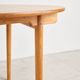 Table ronde extensible en chêne par Hans J. Wegner, Danemark, années 70