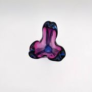 Vase Sommerso Murano violet et bleu