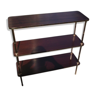 Mahogany and gilded metal shelf