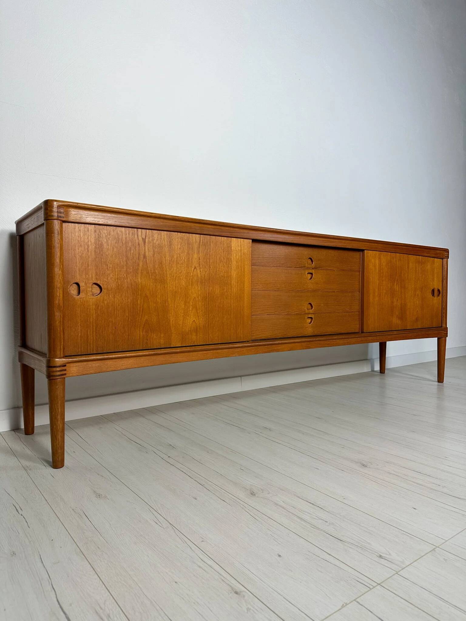 1960s Vintage Large Danish Teak Sideboard by H.W. Klein for Bramin