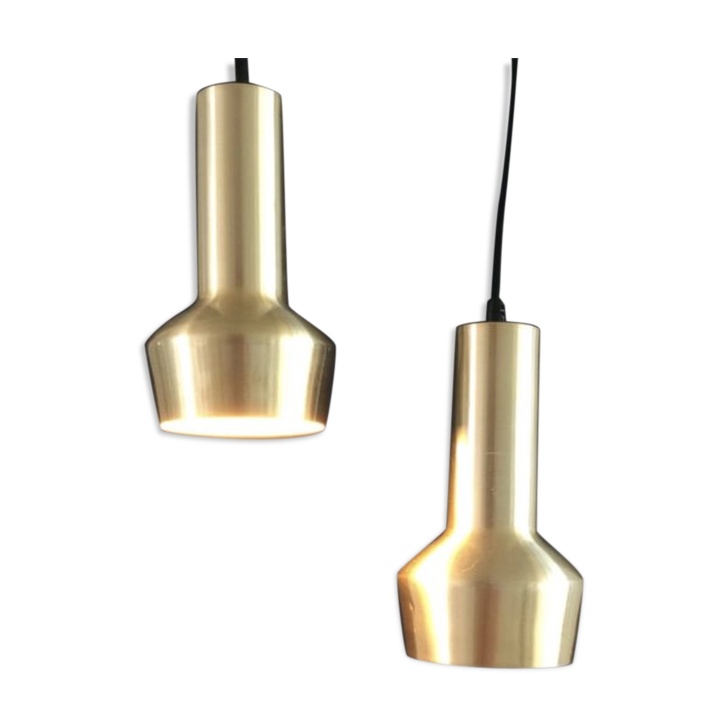 Danish brass suspensions, set of 2