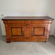 High-end walnut/hazelnut wood buffet handmade – French manufacturing