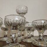 Verres à pied cristal anciens (X12)