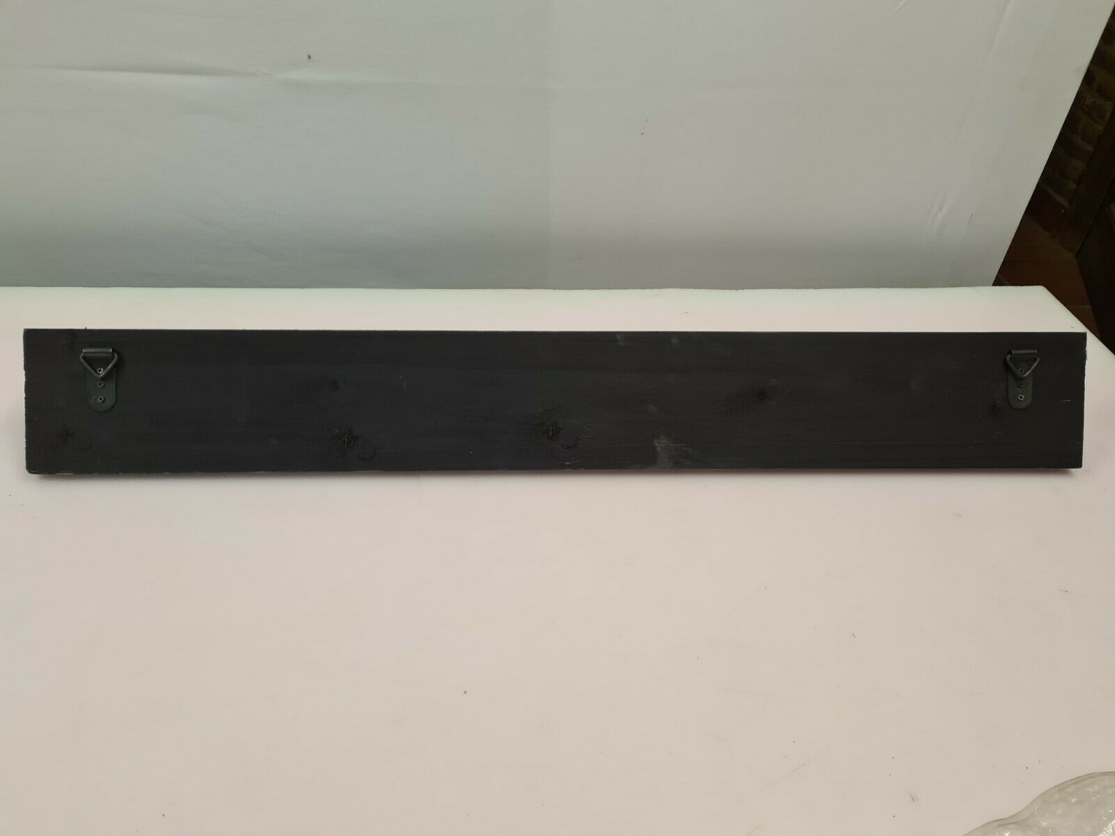School coat rack with black patinated labels