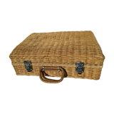 Natural wicker case 30x40cm inner fabric