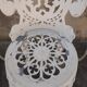 4 aluminium cast iron rock garden chairs