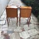 Pair of Louis XV style bedside tables in solid wood