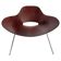 Large Largo Chair in Curved Walnut from Emmemobili, Italy, 1970s