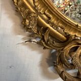 Miroir Louis XV biseauté doré à l or