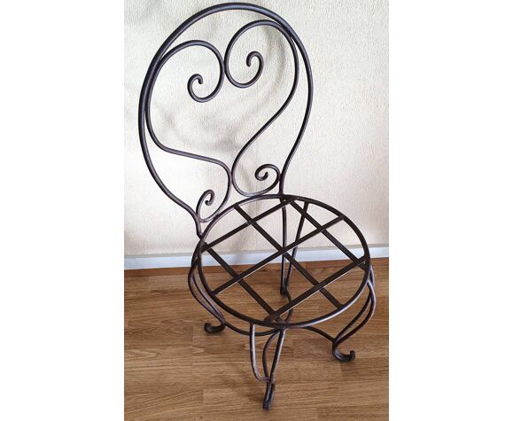 Wrought iron accent chair | Selency