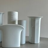 Ensemble de vases en céramique blanche