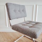 Fauteuil de bureau vintage rénové, Cantilever au pied luge