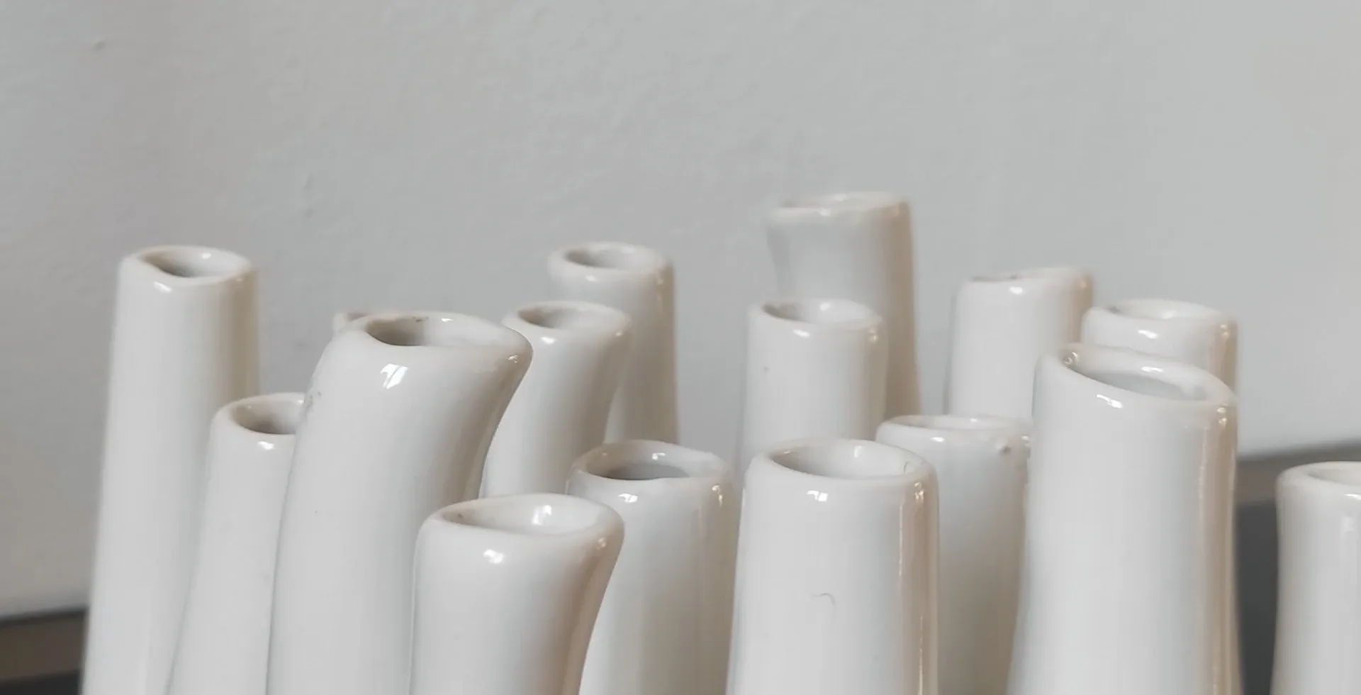 Multiple vintage vases