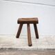Tabouret bois tripode, tabouret de traite, porte-plante bois