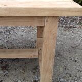 Massive chestnut farm table raw wood