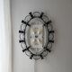 Hillebrand illuminated wall mirror wrought iron 1980s