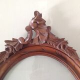 Wooden oval frame