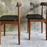 Pair of Scandinavian chairs by Hans Olsen for Frem Rojle - 1960s