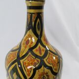 Moroccan enamelled terracotta bottle: Safi