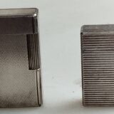 Lot de 2 briquets S.T. Dupont en argent