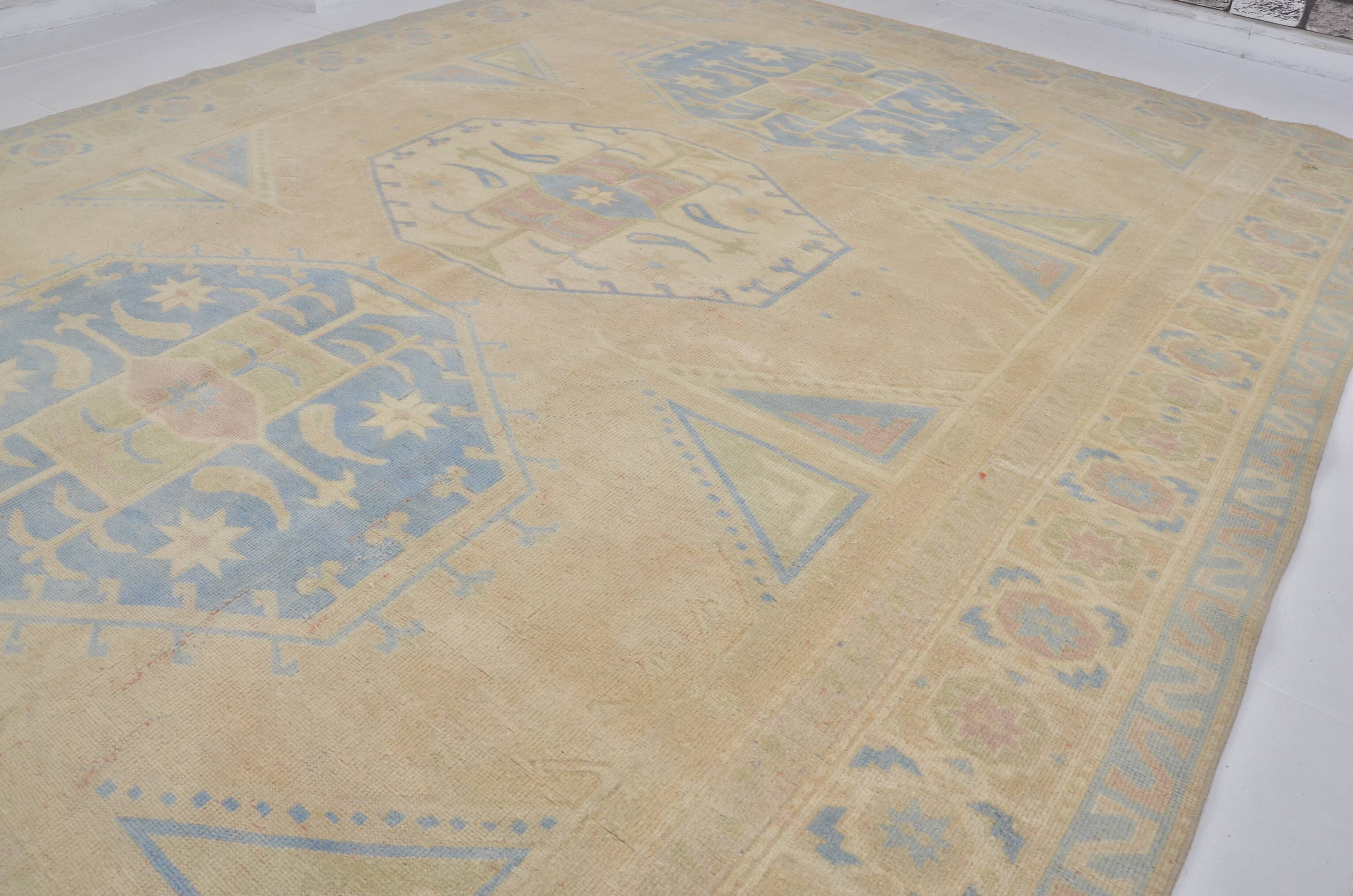 Bohemian Soft Colour Oushak Vintage Rug sku 2038