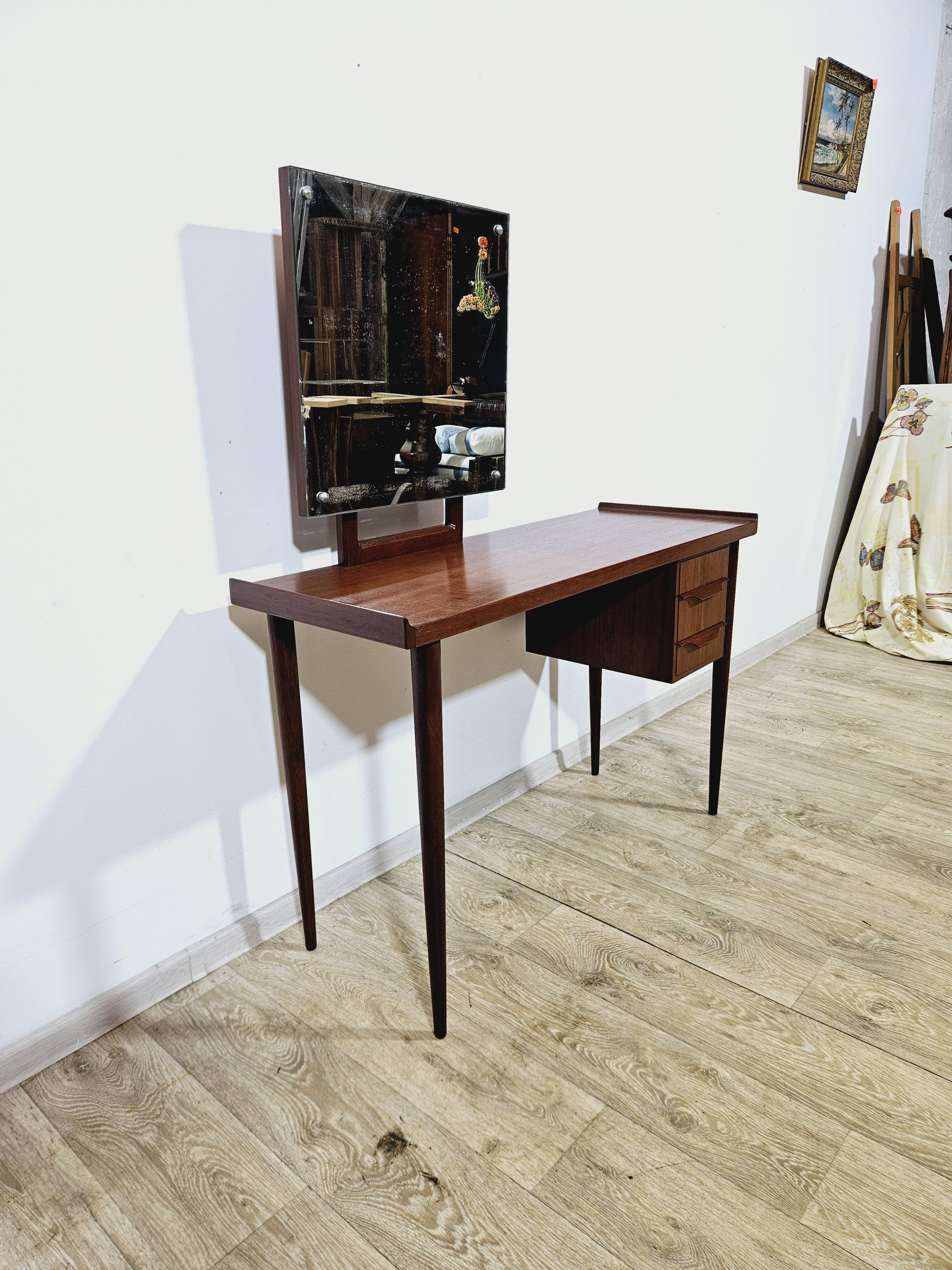 Gunnar nielsen tibergaard, toilet teak, denmark, 1960s.