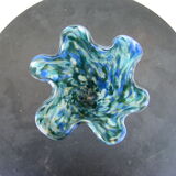 Multicolored Scandinavian vase. Sea Glasbruk Sweden.