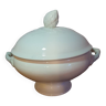 Grande soupière en céramique porcelaine blanche badonviller vintage