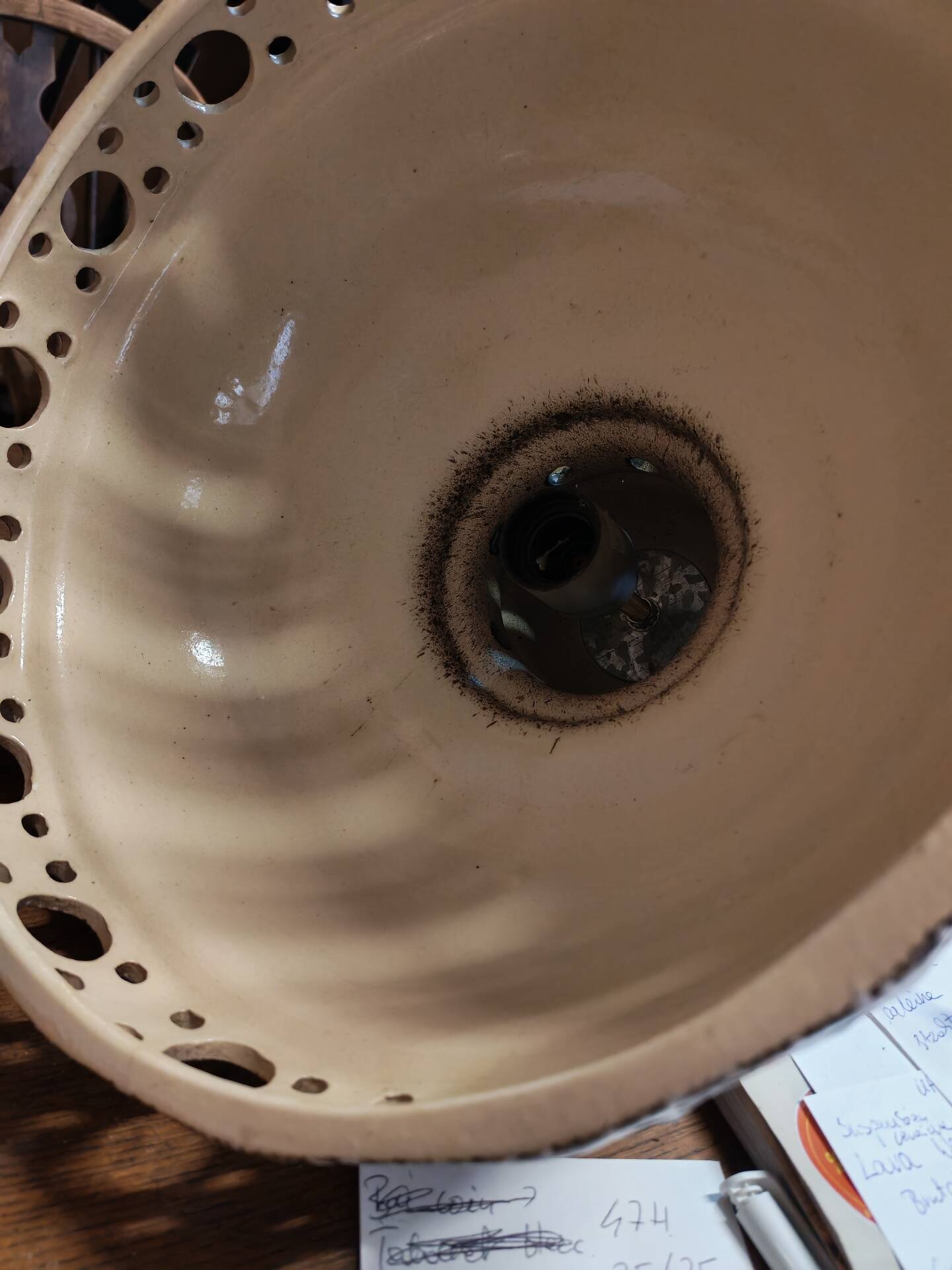 Suspension UFO Fat Lava in ceramic Germany 1960
