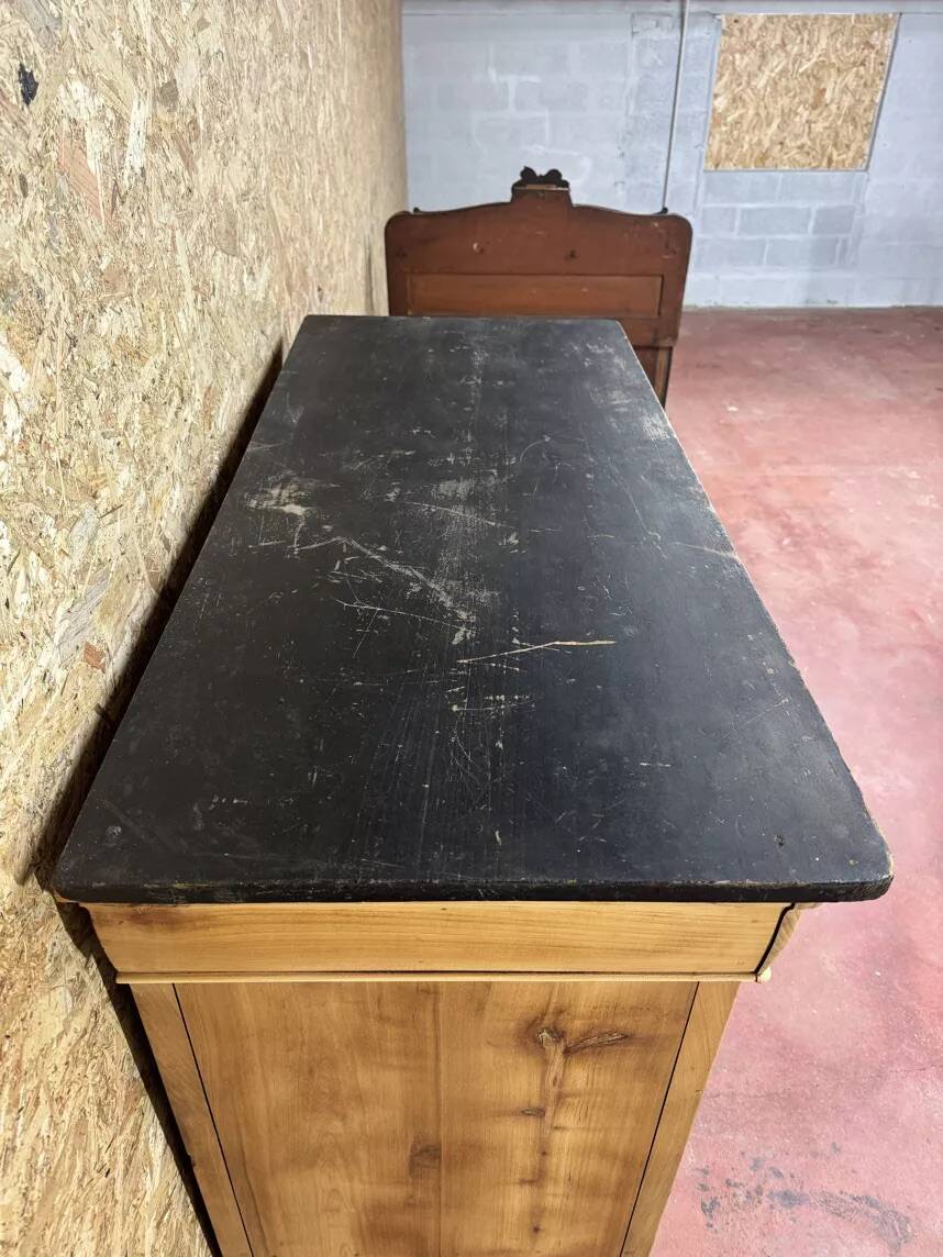 Parisian buffet in cherry wood - Early 20th century - Sandblasted