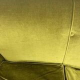 Vintage green baroque sofa / three-seater / sofa
