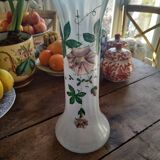 Vase verre émaillé
