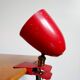 Lampe à pince vintage rouge – années 50