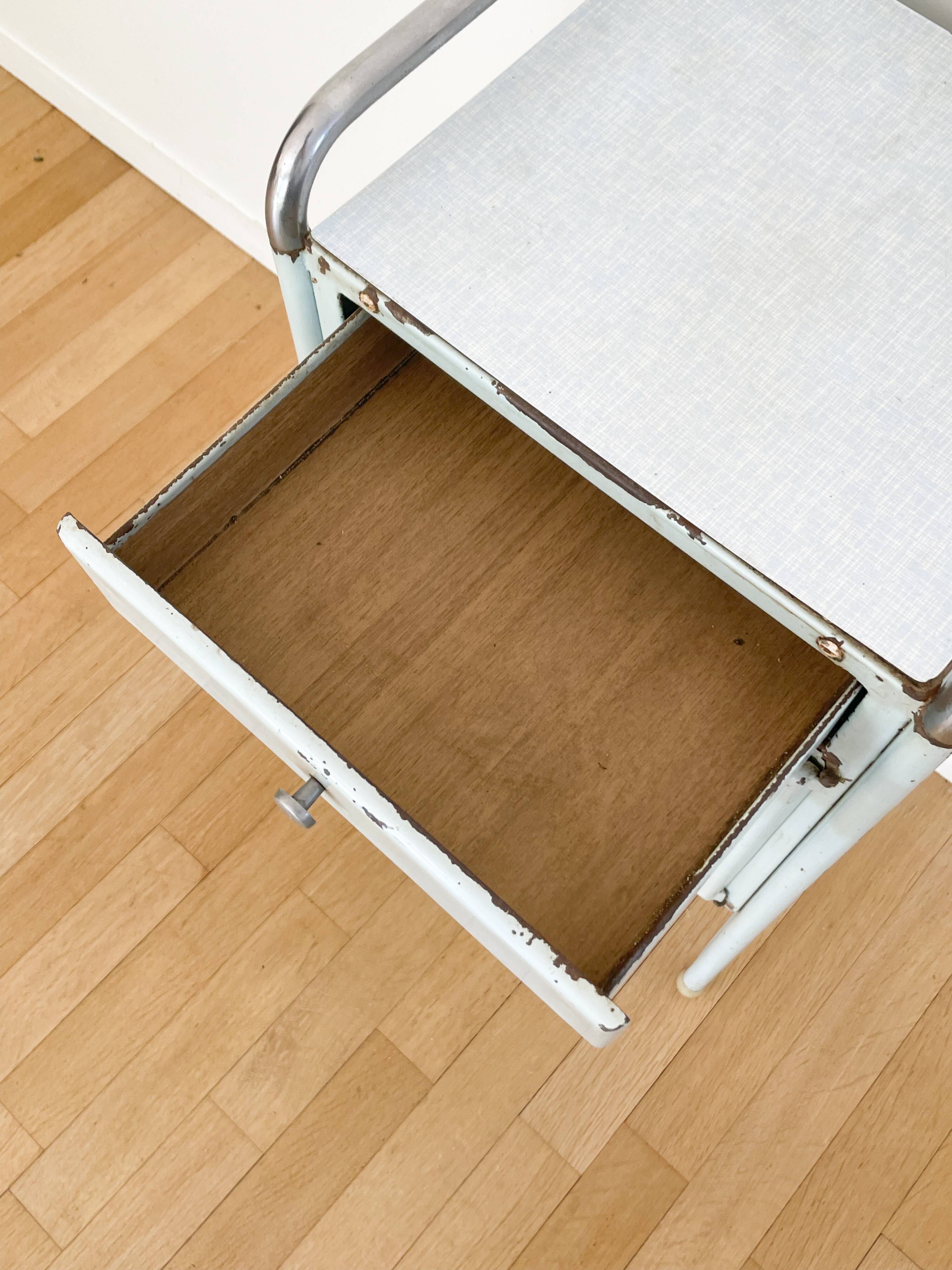 Hospital bedside table, 1950´s