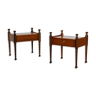 Pair of teak bedside tables published by Gautier, France, 60s
