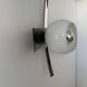 Vintage wall lamp, brushed chrome and opaline metal, France 1960s