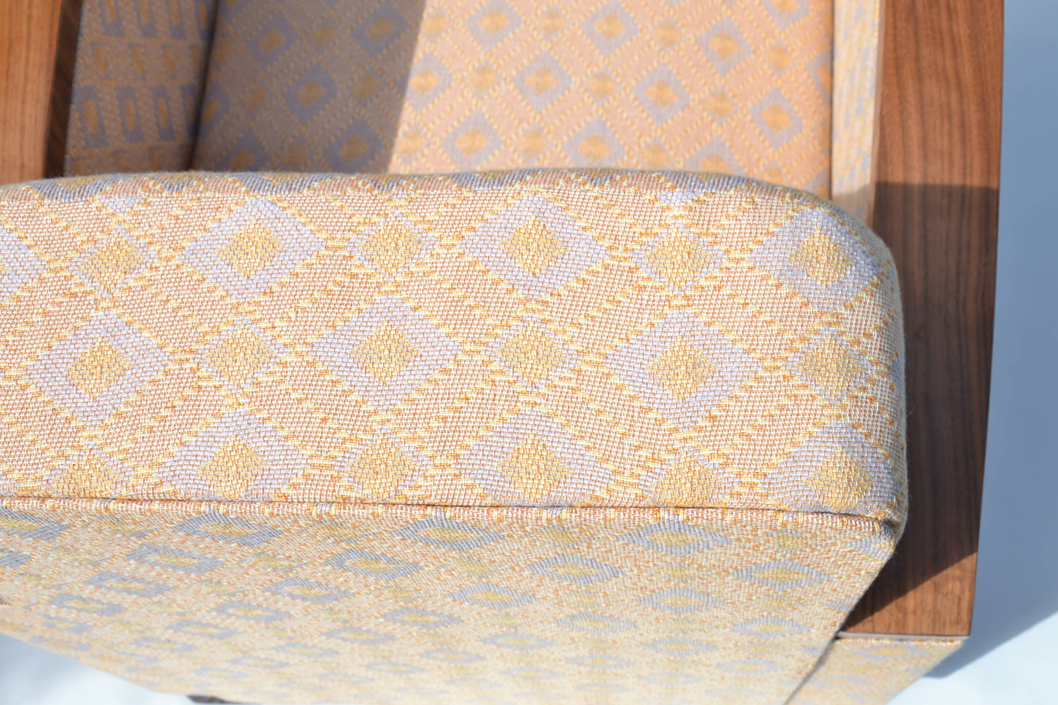Art deco walnut club armchair, 1930