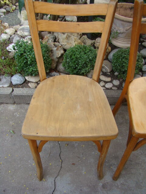 Pair of antique bistro chairs