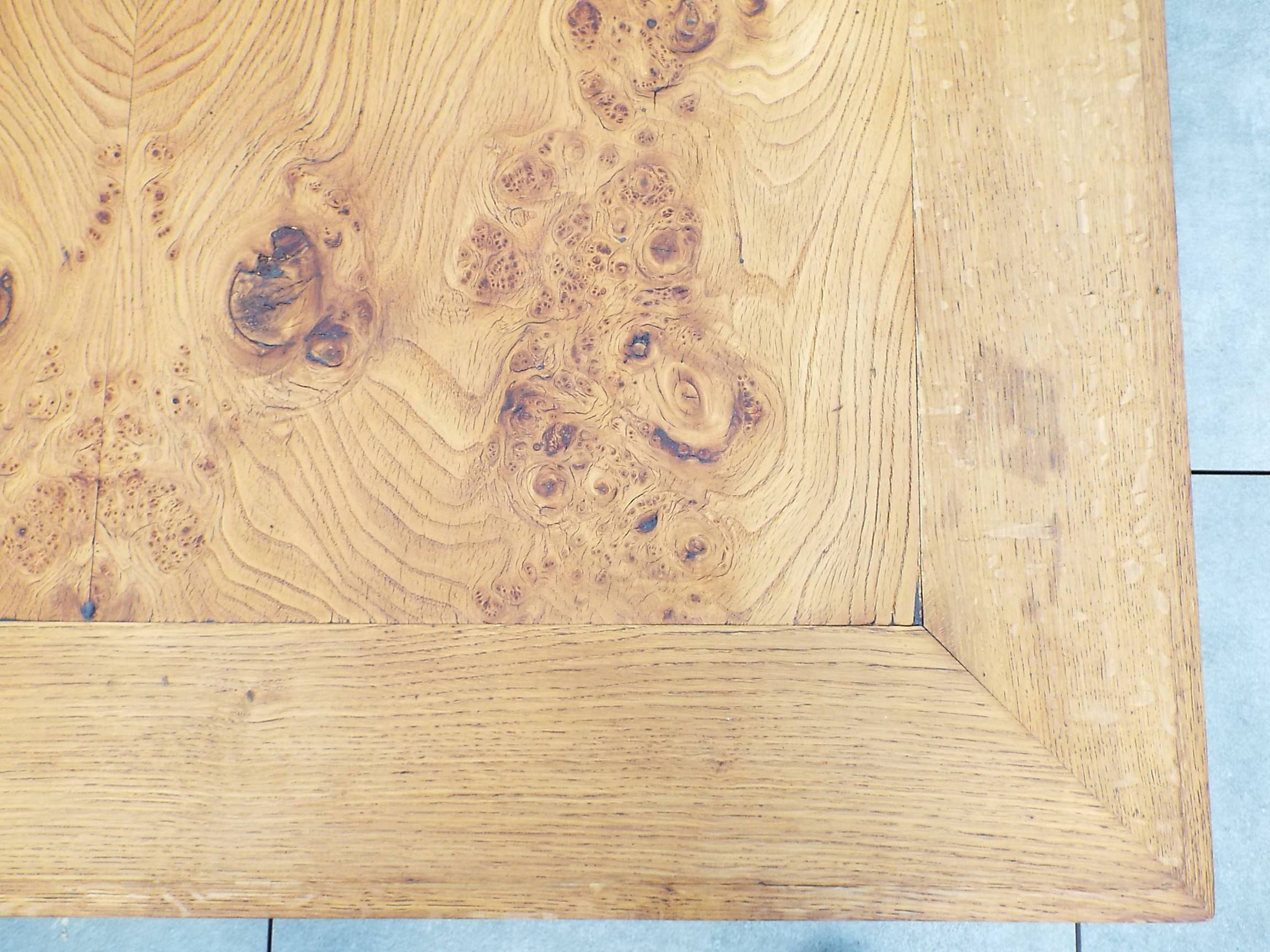 Square wooden coffee table