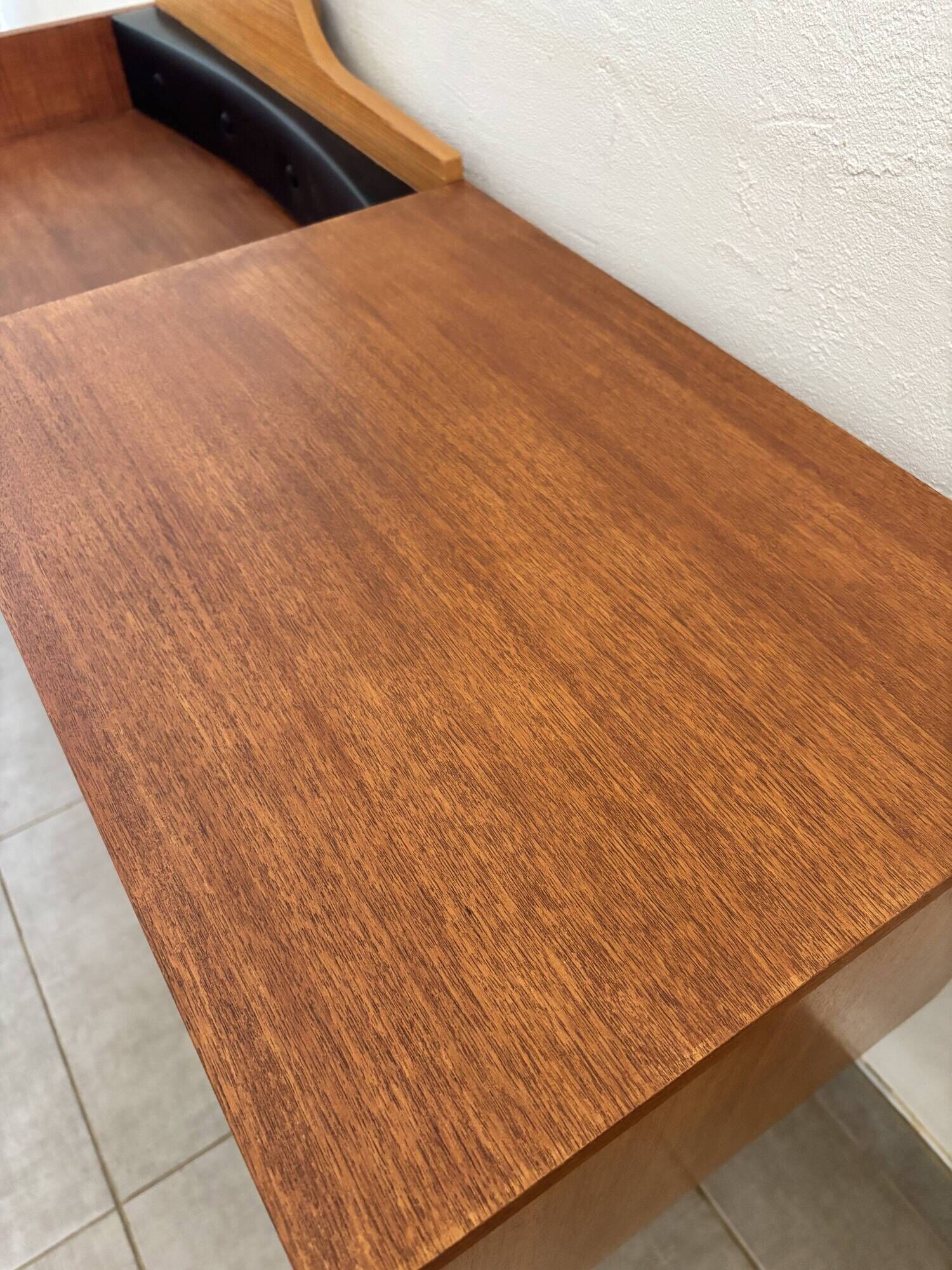 Coiffeuse scandinave vintage en teck, années 60