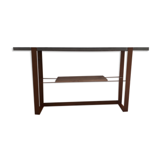 Console design vintage concrete steel corten